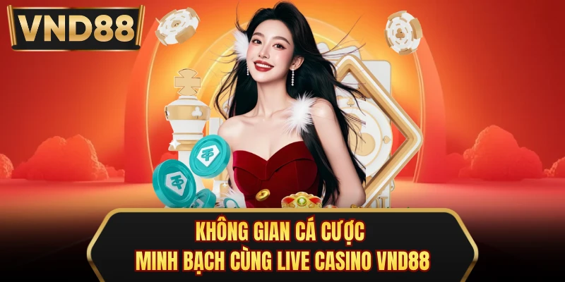 Không gian cá cược minh bạch cùng live casino VND88