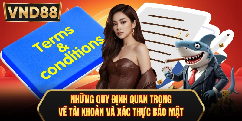 Những quy định quan trọng về tài khoản và xác thực bảo mật